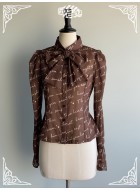 Pink Up Chocolate Blouse(Leftovers/Full Payment Without Shipping)